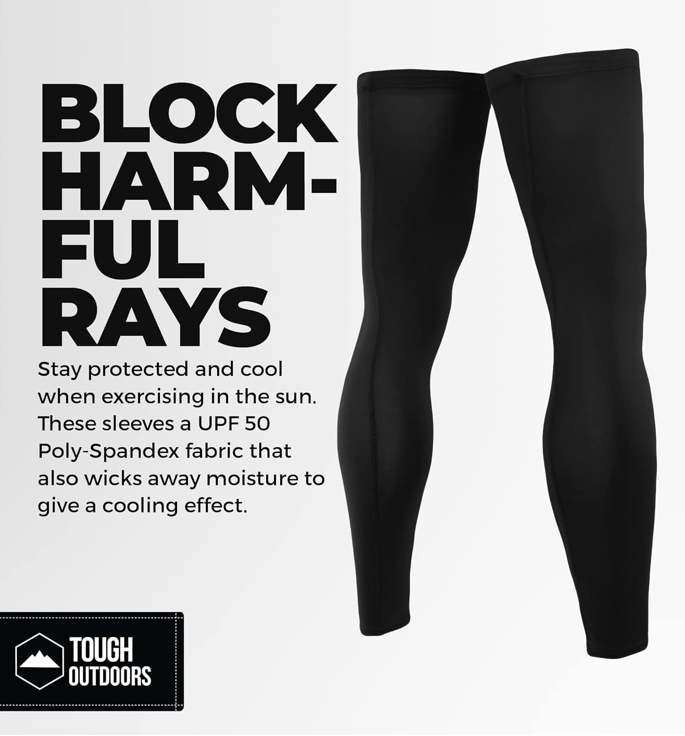 Compression Leg Sleeves - Full Leg Compression Sleeve for Men & Women, UV Leg Sleeves - Cycling Leg Warmers